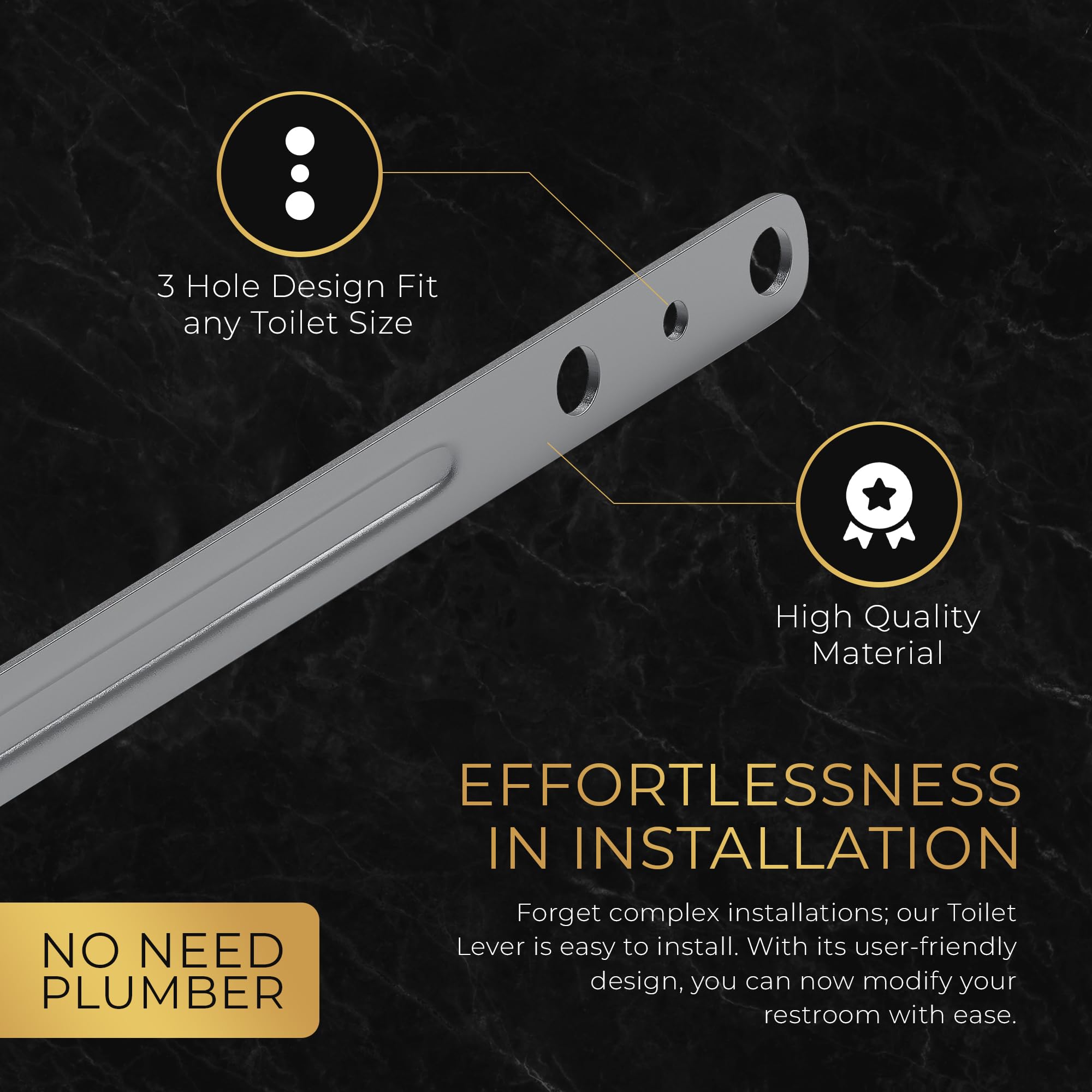 RAVINE luxurious upgrade elevates restroom aesthetics with sophisticated black hardware.