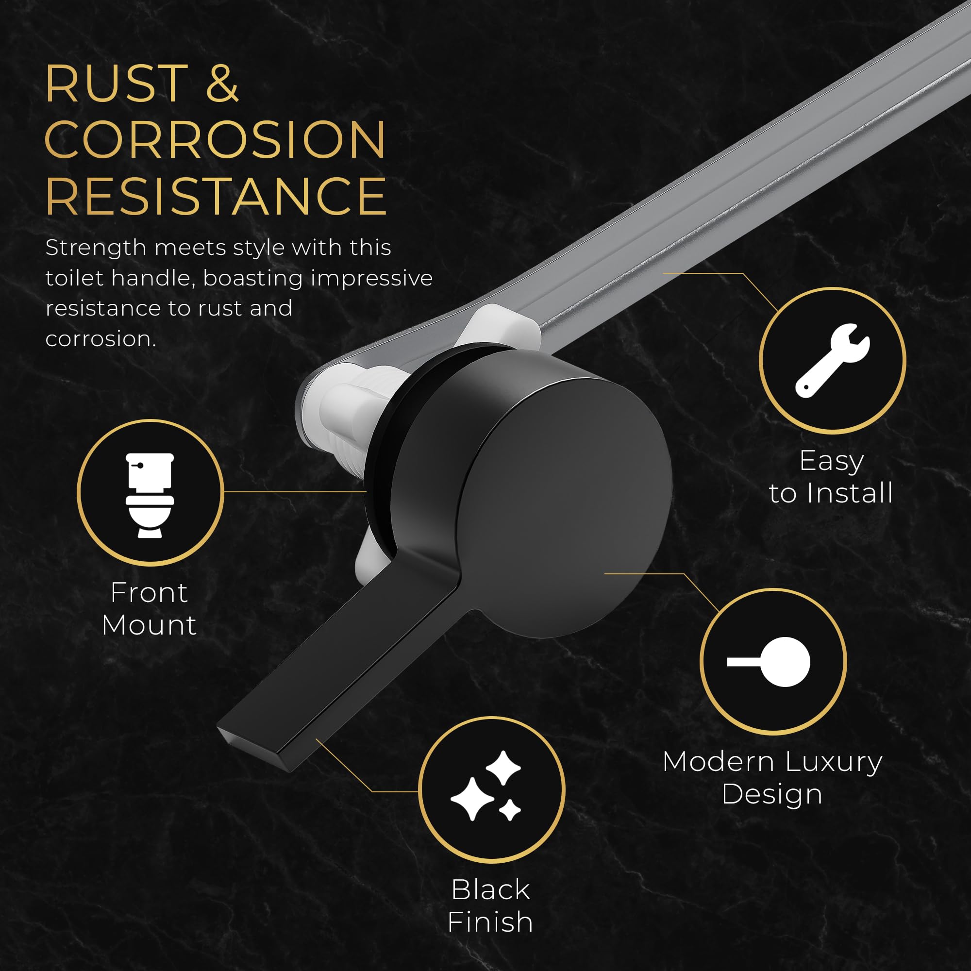 RAVINE universal front-mount handle fits most tanks for easy replacement.