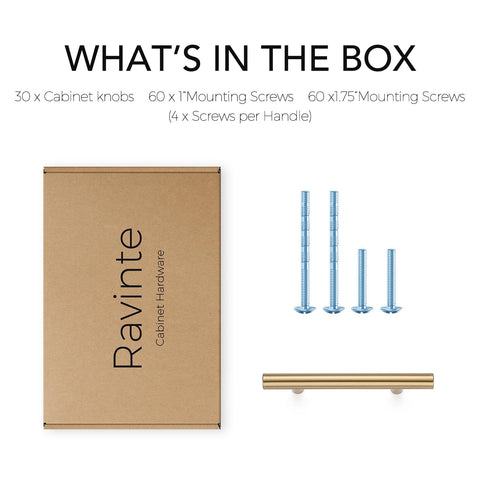 Ravinte 1-75inch screws cut to size for flexible fit and easy customization
