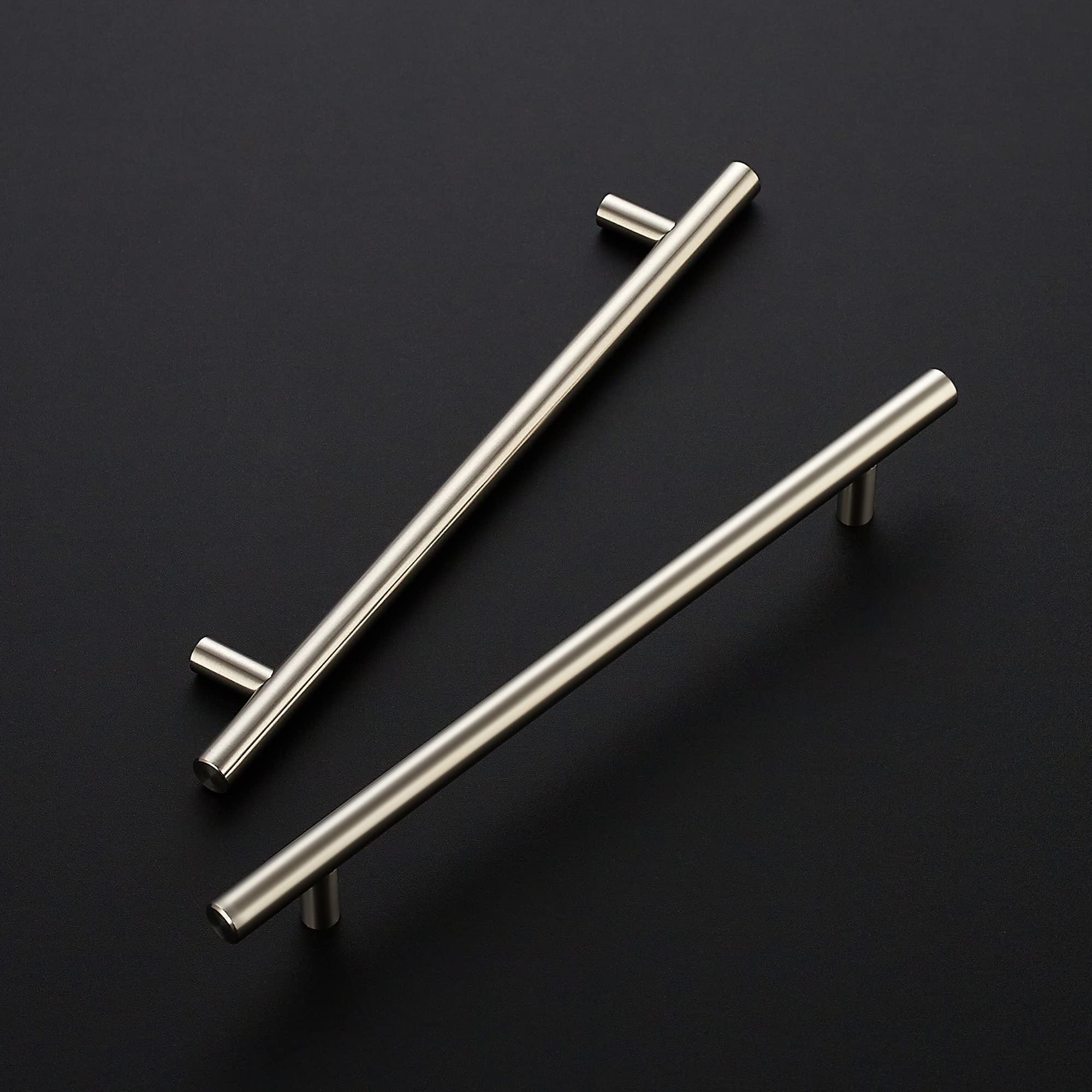 Ravinte 10-pack 10-inch cabinet handles side profile showing slim projection