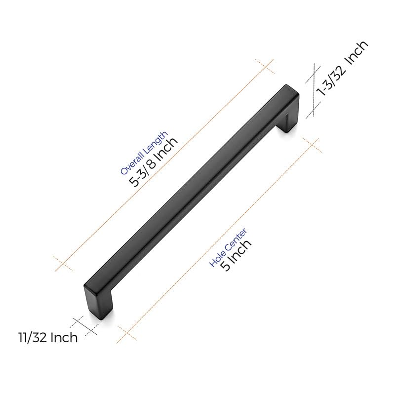 Ravinte 10-pack matte black pulls ready to install on cabinets