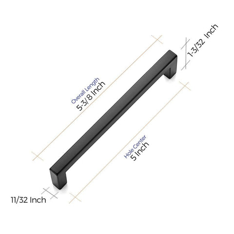 Ravinte 10-pack matte black pulls ready to install on cabinets