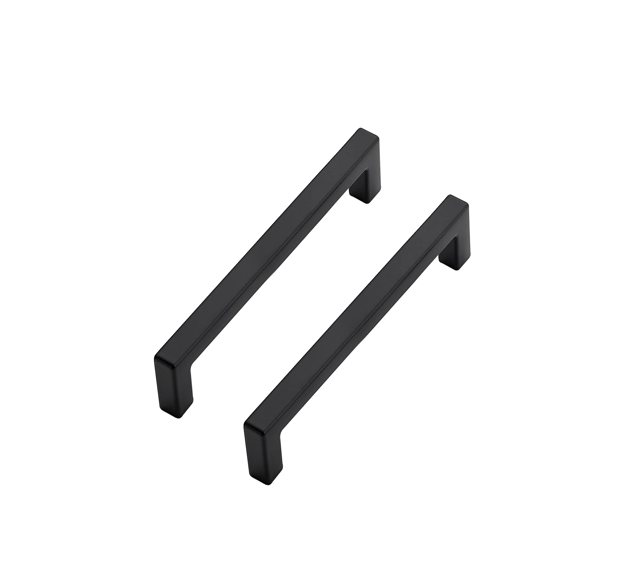 Ravinte square bar handle in matte black for durable daily cabinet use.
