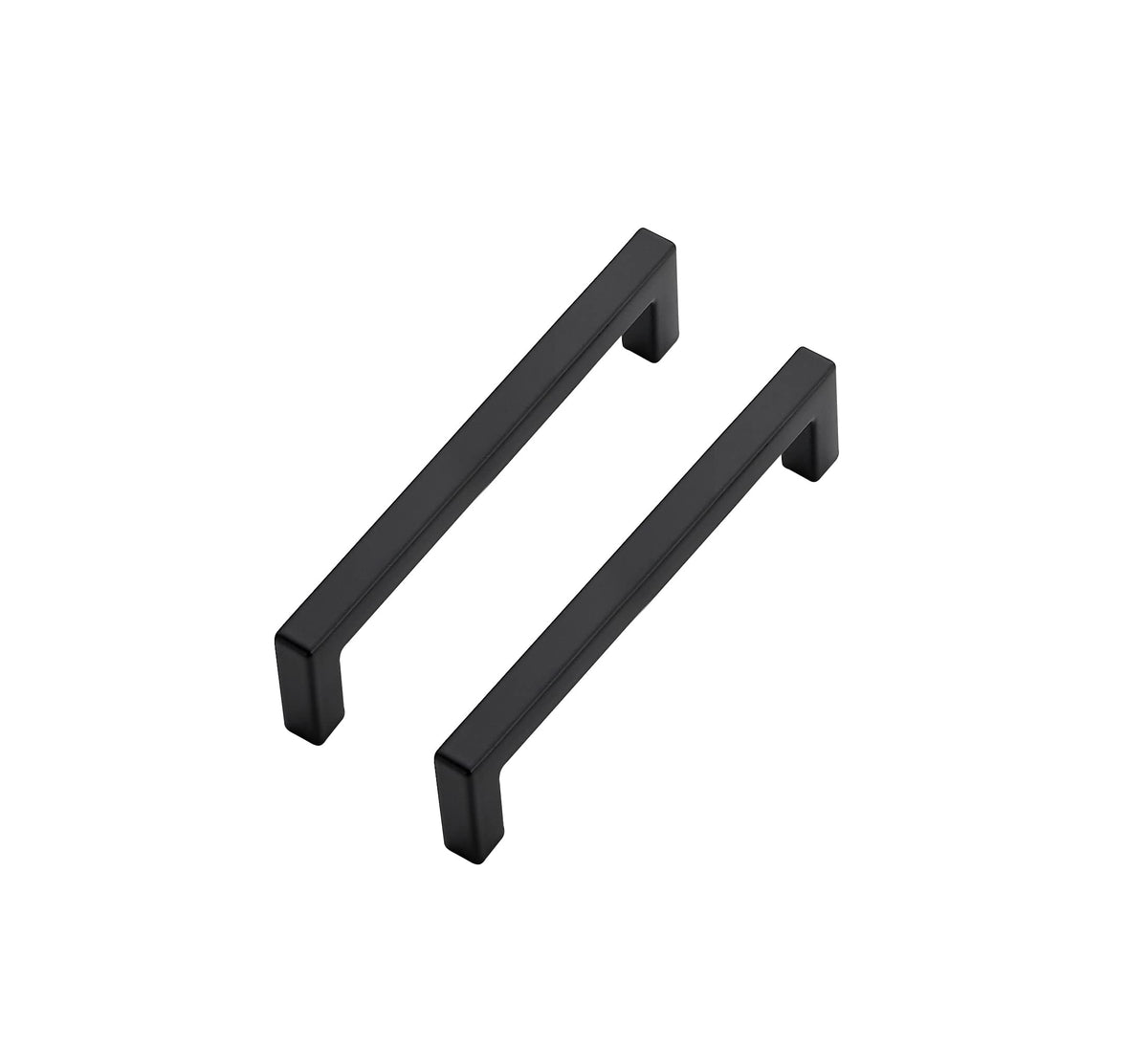 Ravinte square bar handle in matte black for durable daily cabinet use.