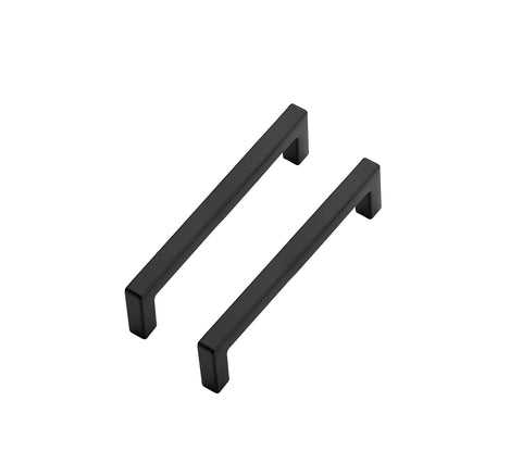 Ravinte square bar handle in matte black for durable daily cabinet use.
