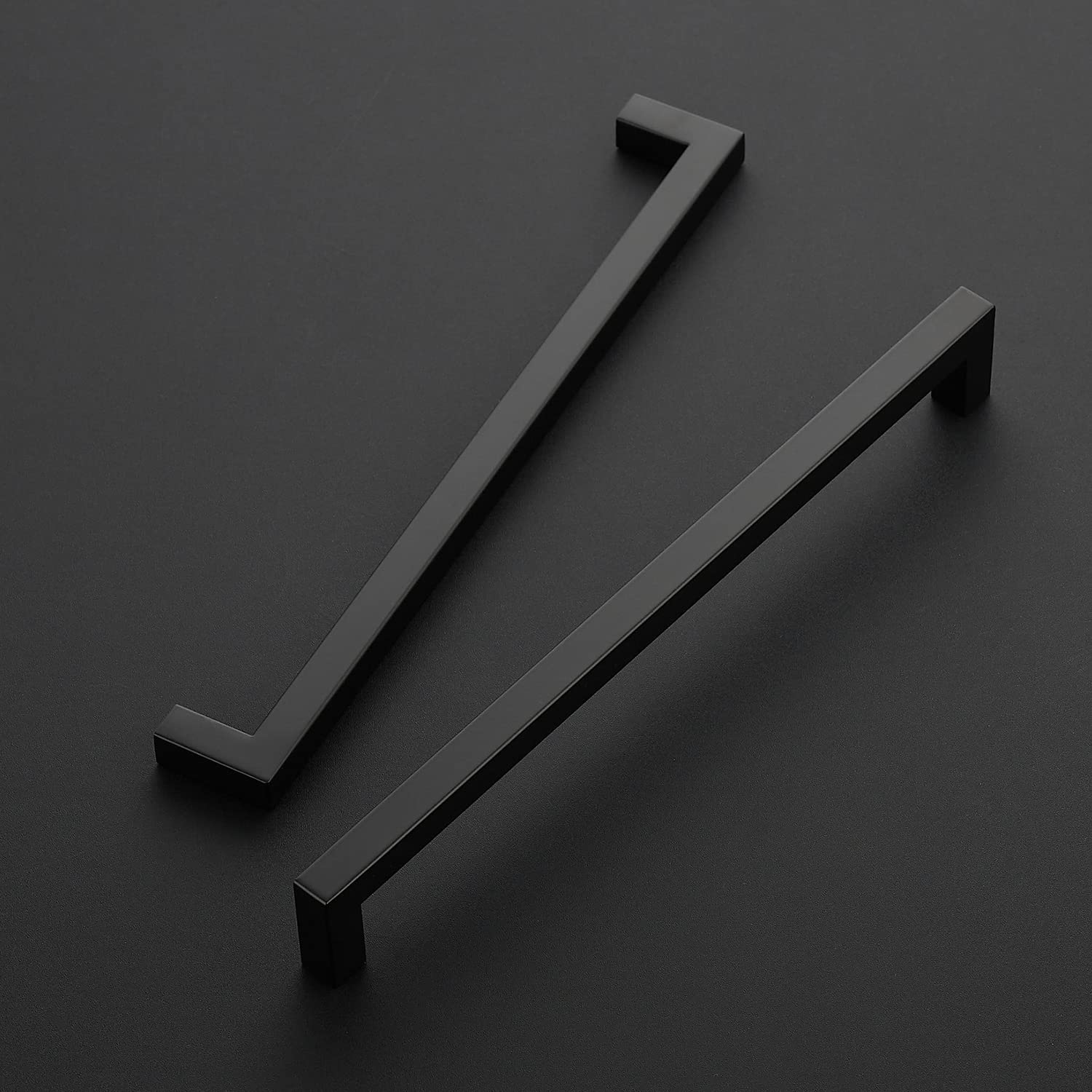 Ravinte 10-inch drawer pulls in matte black fit modern kitchen styles.