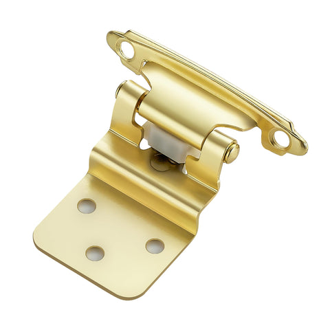 Ravinte 3/8-inch inset gold cabinet hinge close-up showing premium finish for quick upgrades