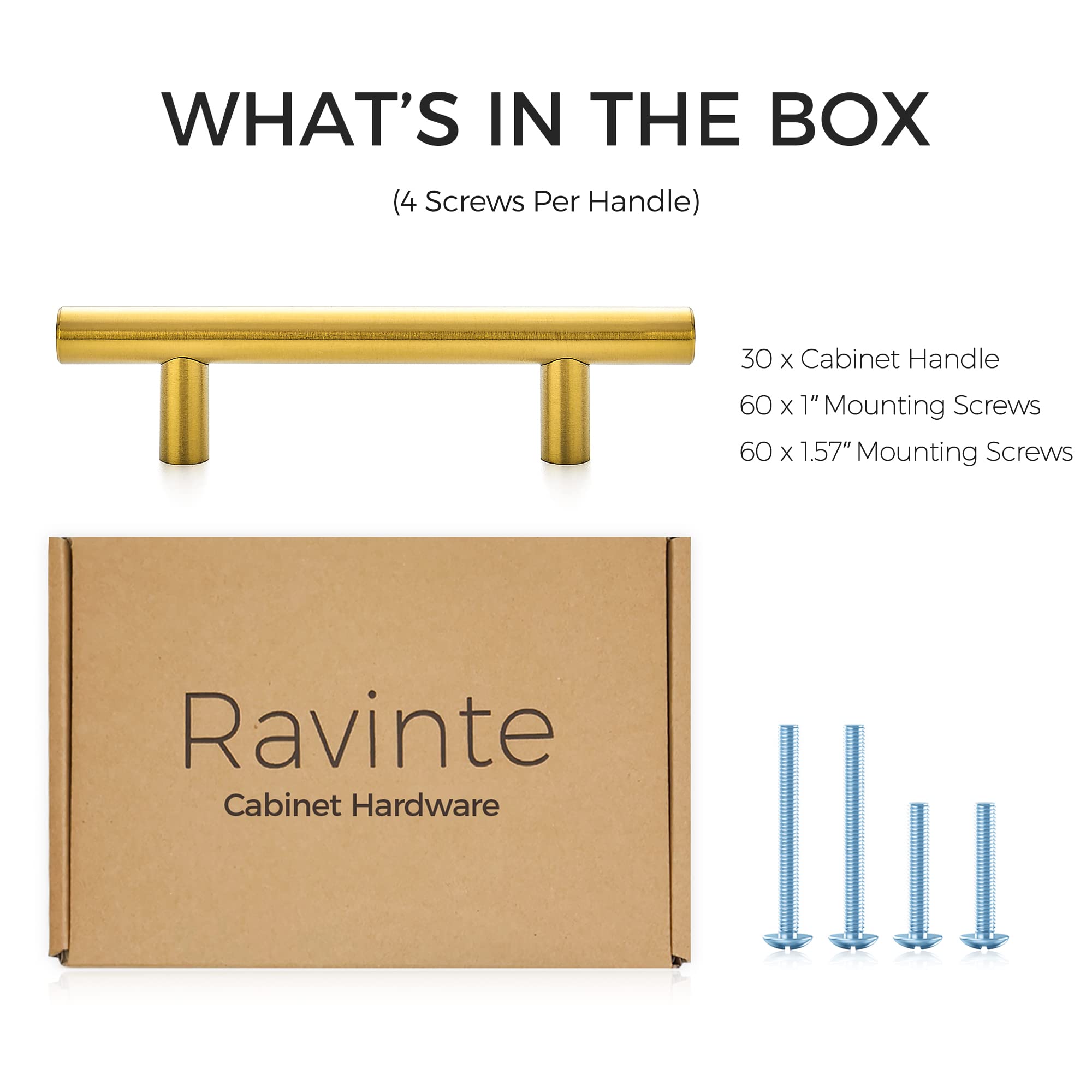 Ravinte 30-pack side view reveals slim profile for tight spaces.