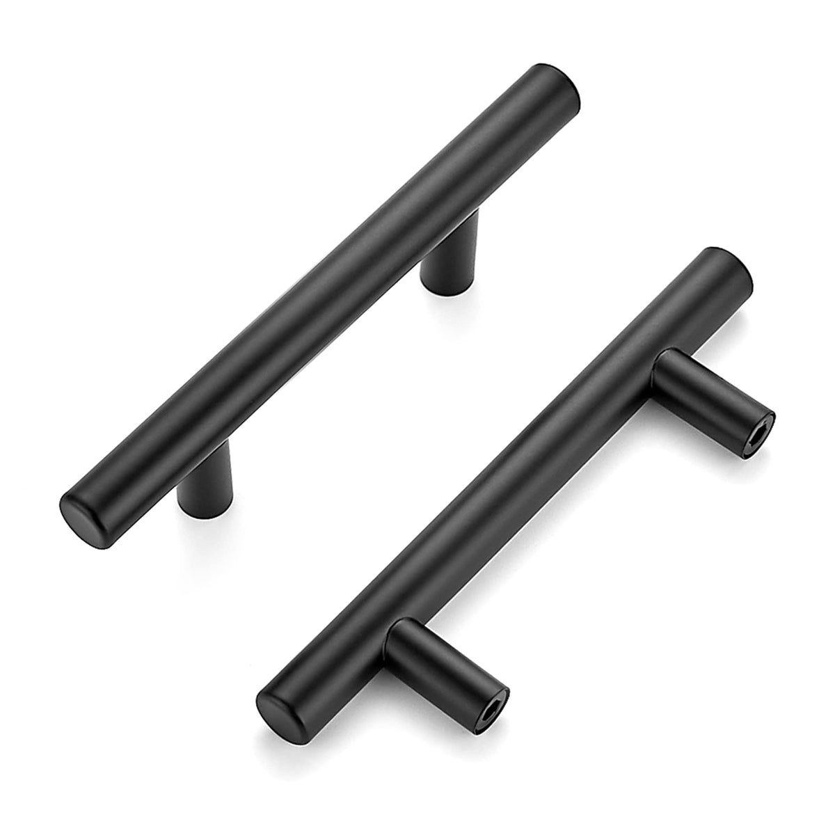 Ravinte matte black cabinet pulls upgrade kitchen drawers with sleek style.