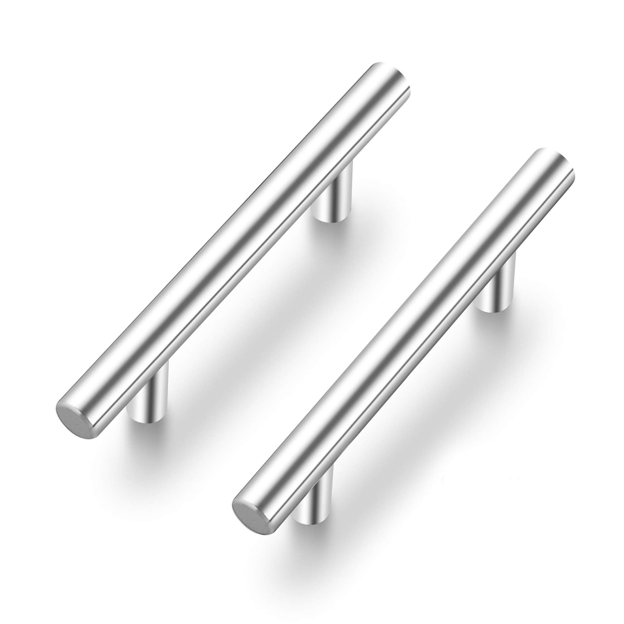 Ravinte cabinet pulls front view in brushed nickel for timeless kitchen upgrade