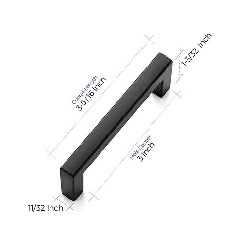 Ravinte close-up zinc finish, shows 3-inch center-to-center spacing
