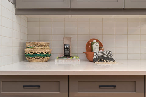 Ravinte kitchen view, coordinates with matte appliances for cohesive style