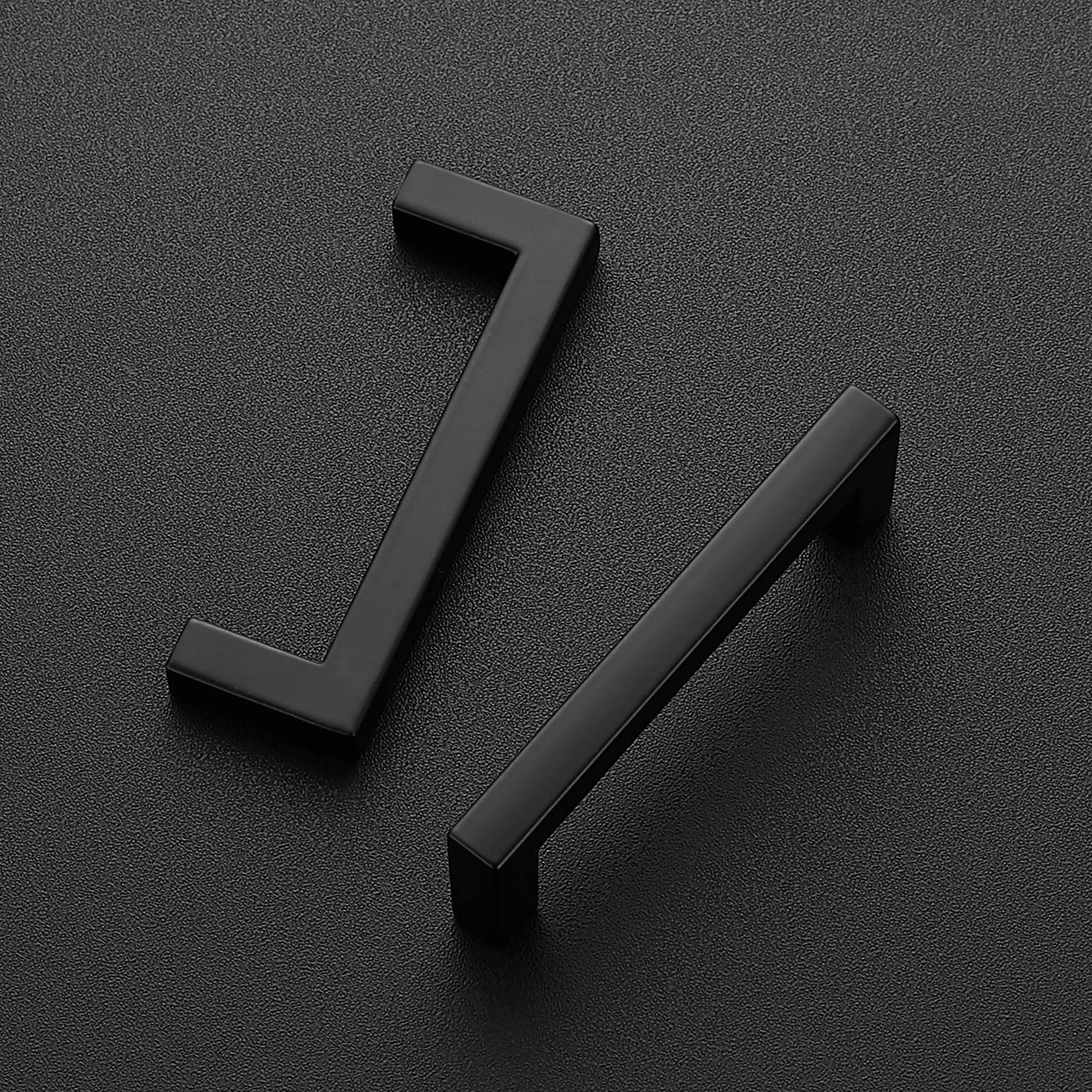 Ravinte drawer pulls, side profile, durable zinc construction