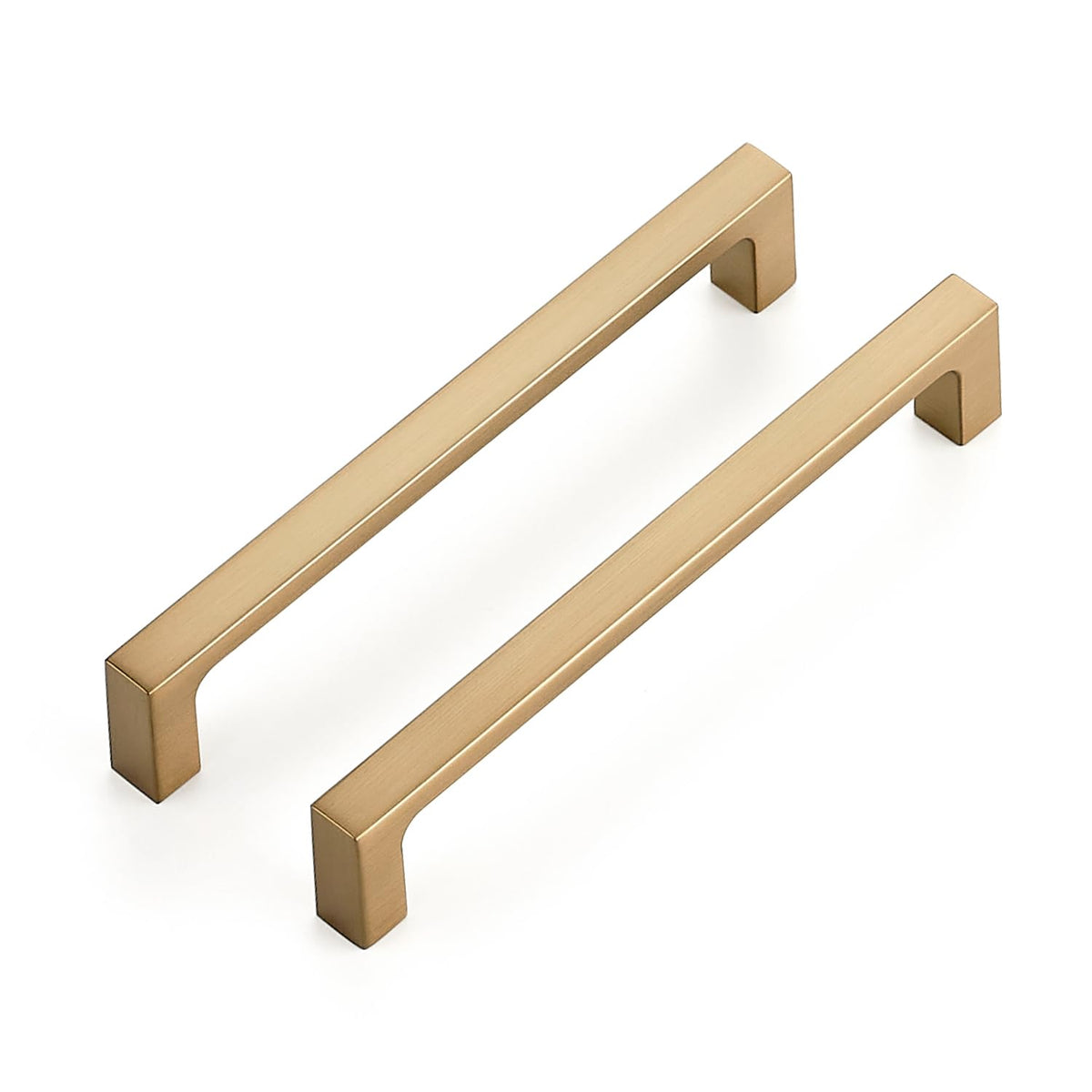 Ravinte 30-pack champagne bronze cabinet handles, front view, durable zinc construction for lasting use.