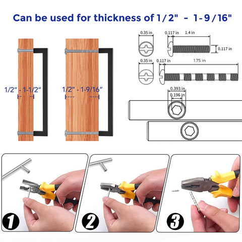 Ravinte 32-pack pulls coordinate with stainless appliances and kitchen hardware.