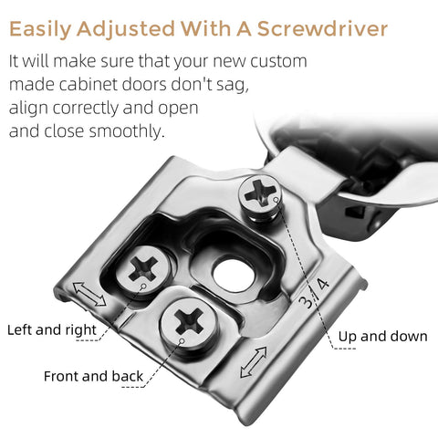 Ravinte 35mm cup diameter ensures compatible cabinet hardware.