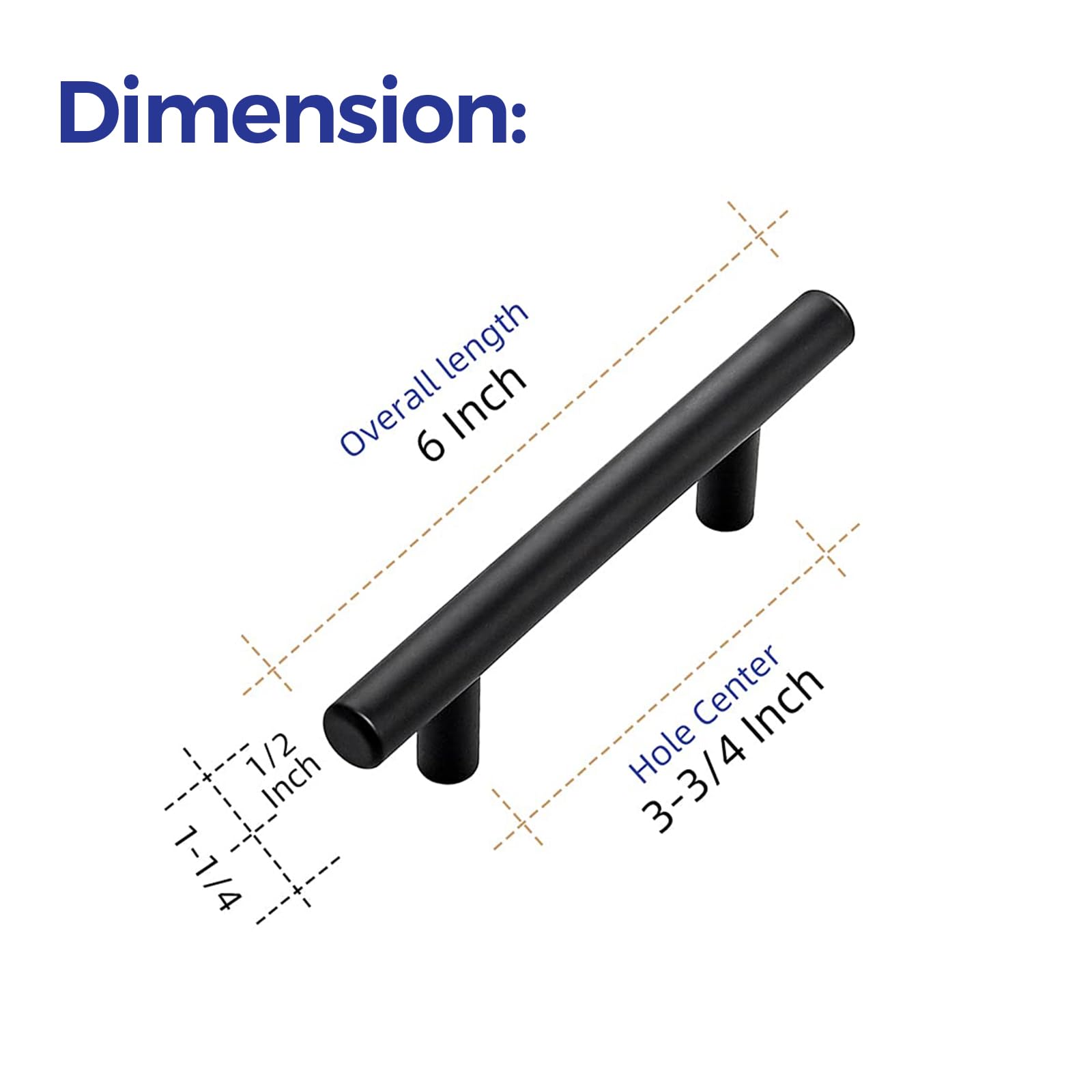 Ravinte 3-3/4 inch centerpull in matte black for easy replacements.