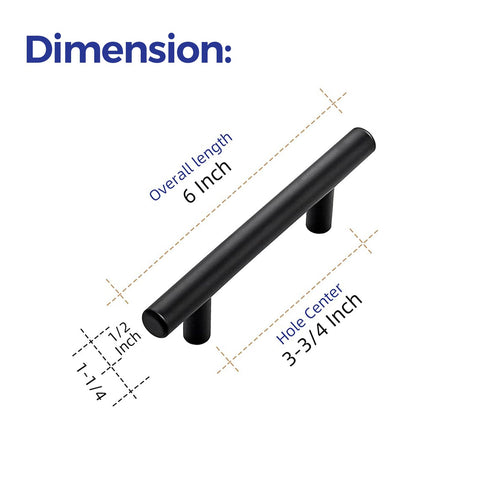 Ravinte 3-3/4 inch centerpull in matte black for easy replacements.
