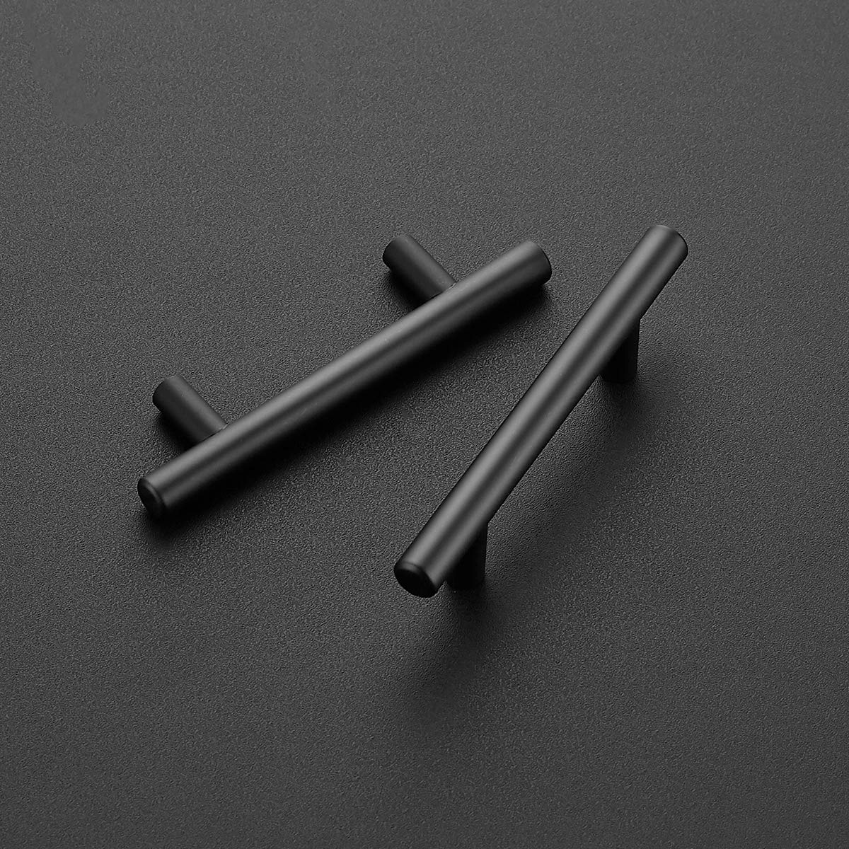 Ravinte 5-inch pull in matte black adds sleek kitchen style