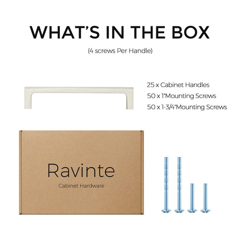 Ravinte 5-inch center-to-center pulls for versatile kitchen cabinet replacement