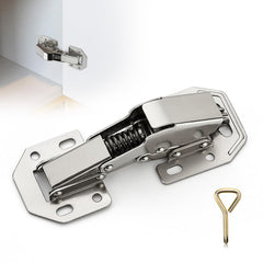 Ravinte 8-pack soft-close hinges demonstrate quiet cabinet door closing.