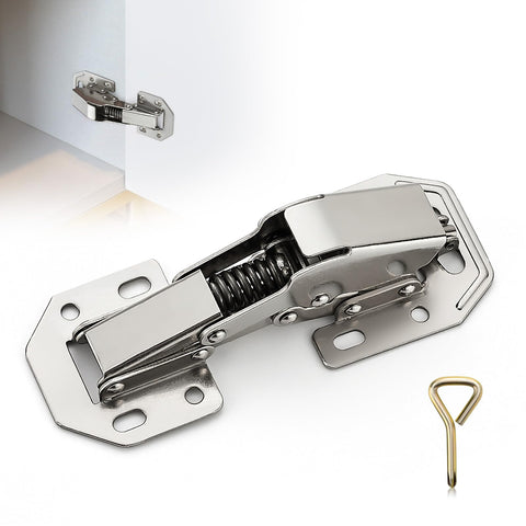 Ravinte 8-pack soft-close hinges demonstrate quiet cabinet door closing.