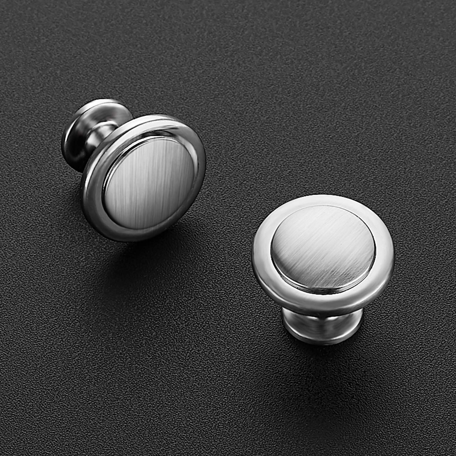 Ravinte brushed nickel cabinet pull enables smooth drawer operation.