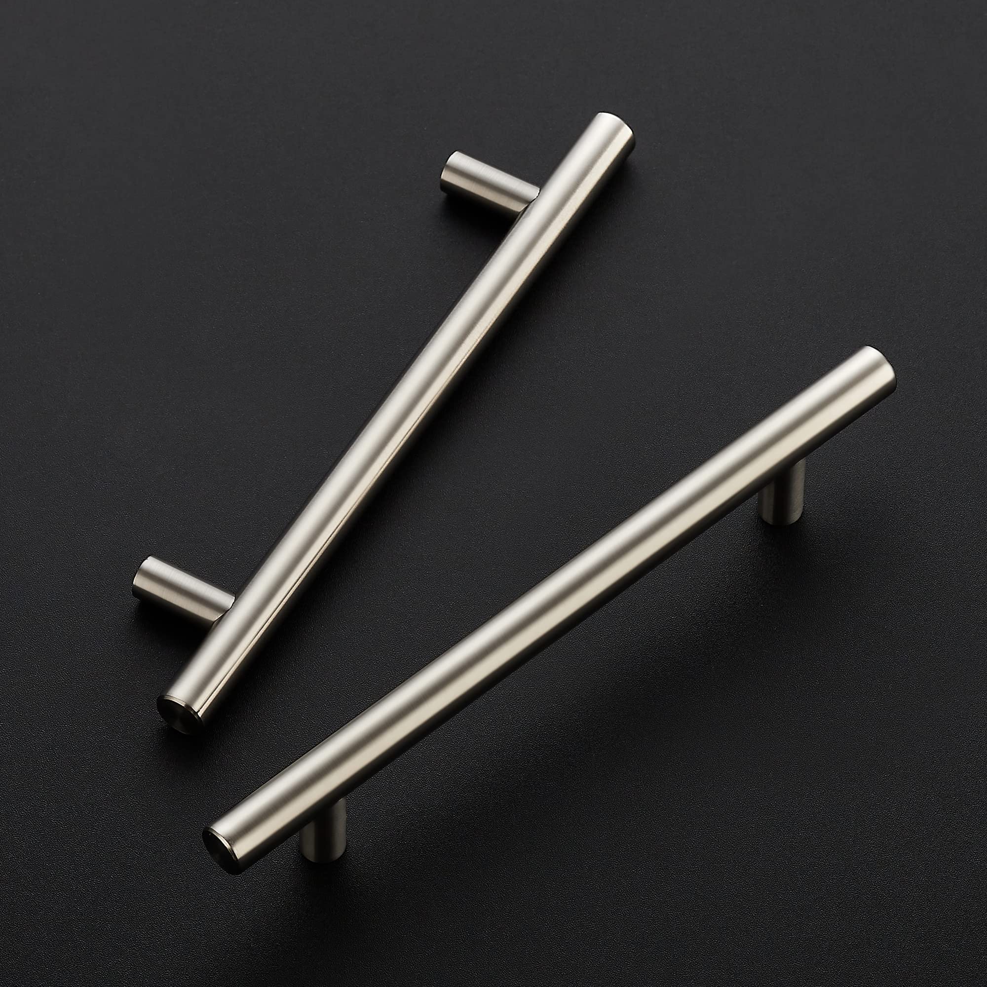 Ravinte cabinet pulls side view highlighting sleek stainless finish for daily durability