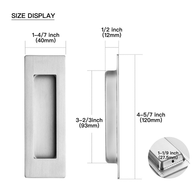 Ravinte square cabinet pull in brushed nickel showcases contemporary hardware style.