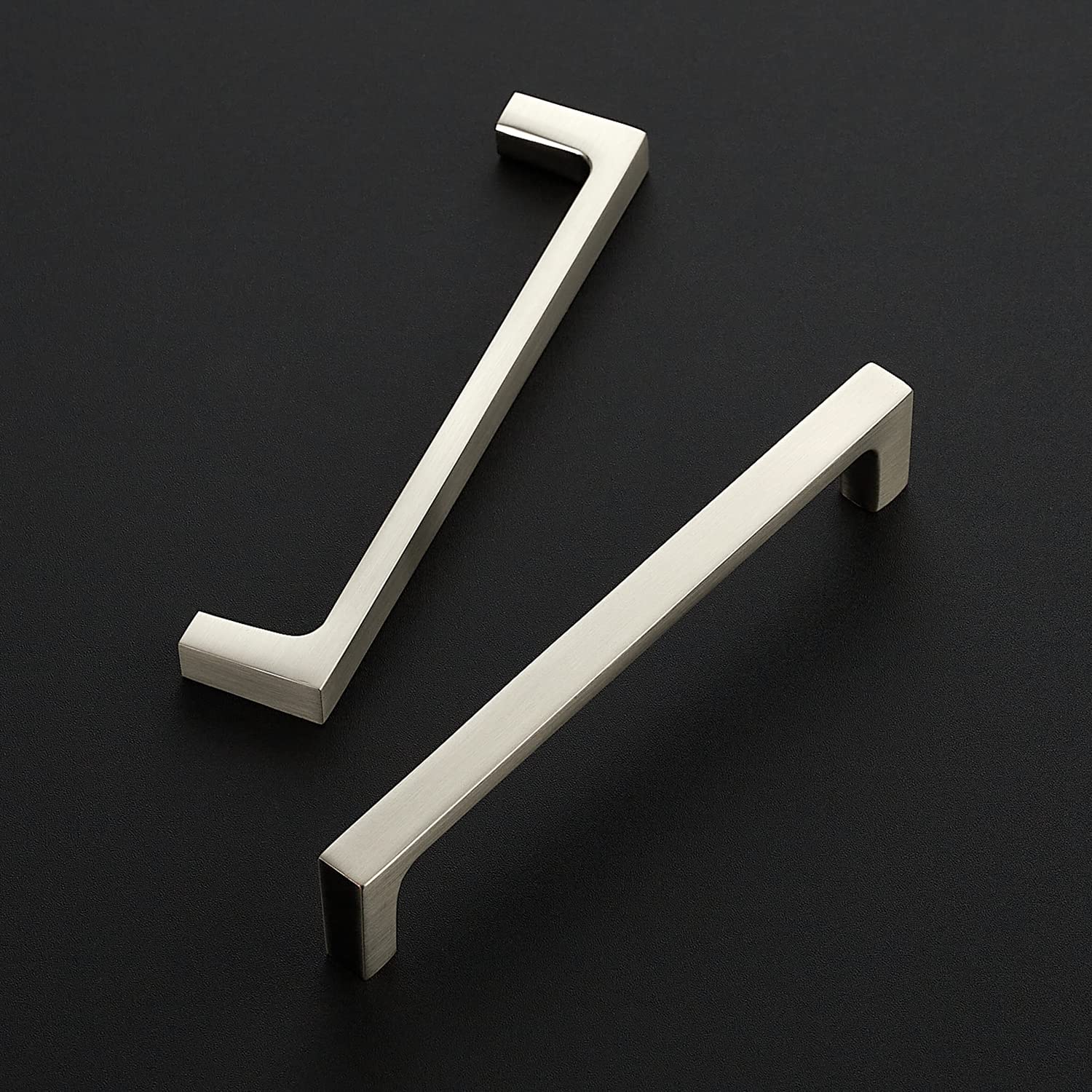 Ravinte brushed nickel square pulls for 5 inch cabinet holes and easy install