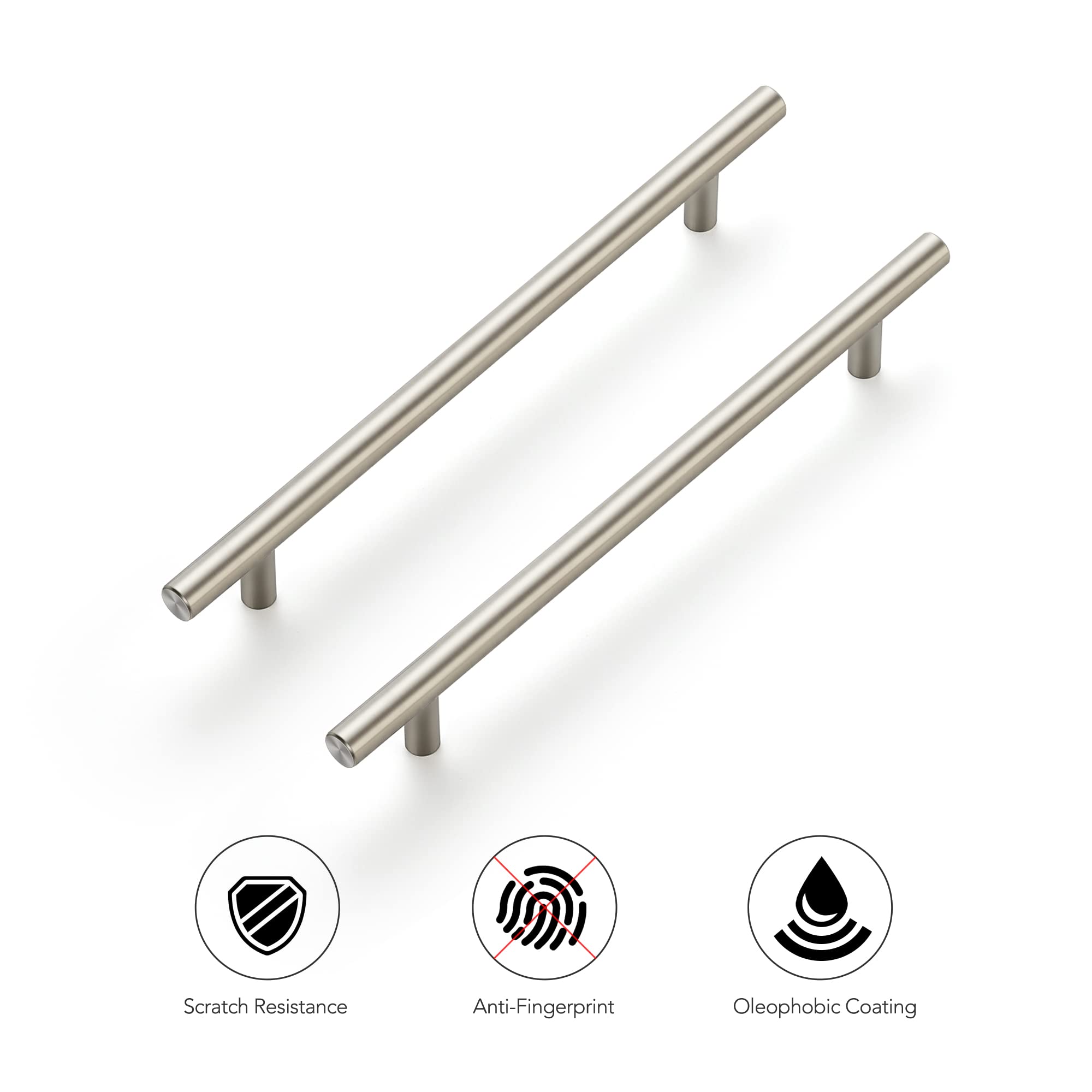 Ravinte brushed nickel texture adds timeless appeal