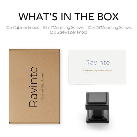 Ravinte cabinet hardware set with screws included for quick installation