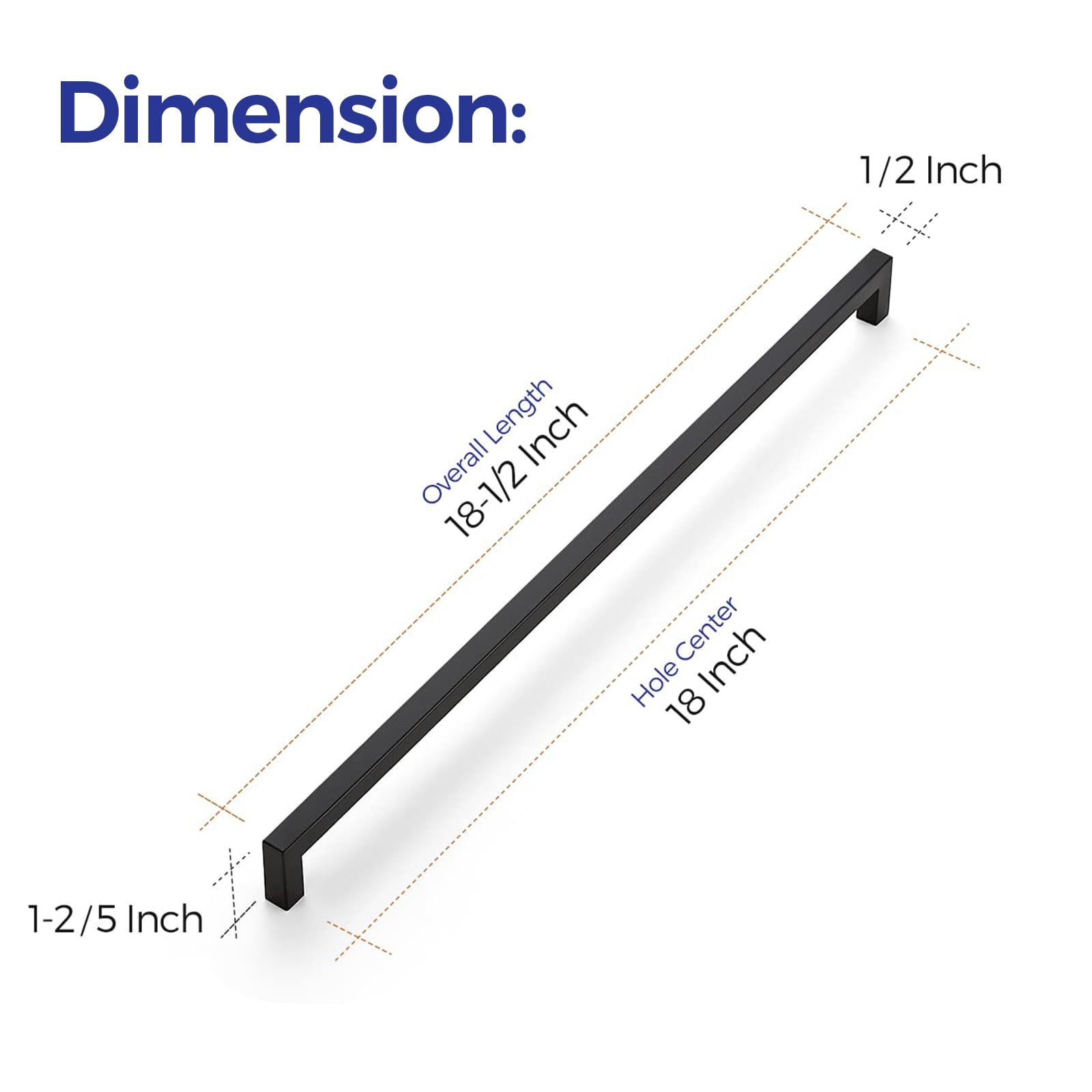 Ravinte center-to-center 458mm hole guide for precise installation.
