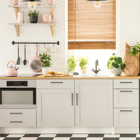 Ravinte center-to-center 7-1/2 inch hardware, clean lines suit farmhouse, traditional, transitional styles.