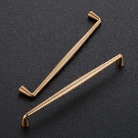 Ravinte champagne bronze cabinet pull angled view highlights modern durable design for kitchens