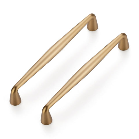 Ravinte champagne bronze handle pack front view enhances cabinet elegance and modern style.