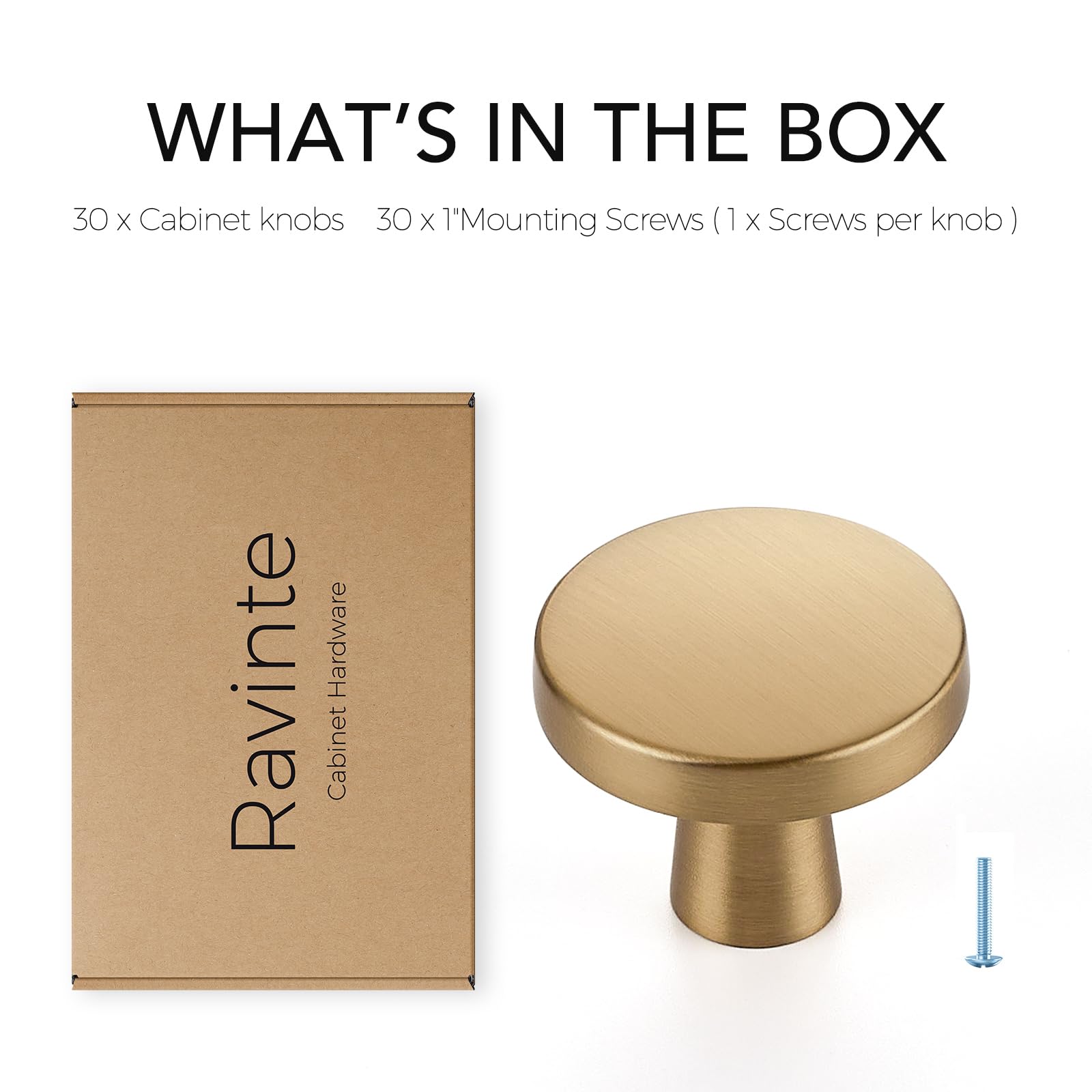 Ravinte champagne bronze knob detail emphasizing refined finish and smooth touch.