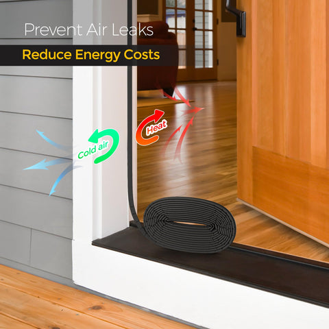 Ravinte door seal blocks drafts under doors, improving indoor comfort