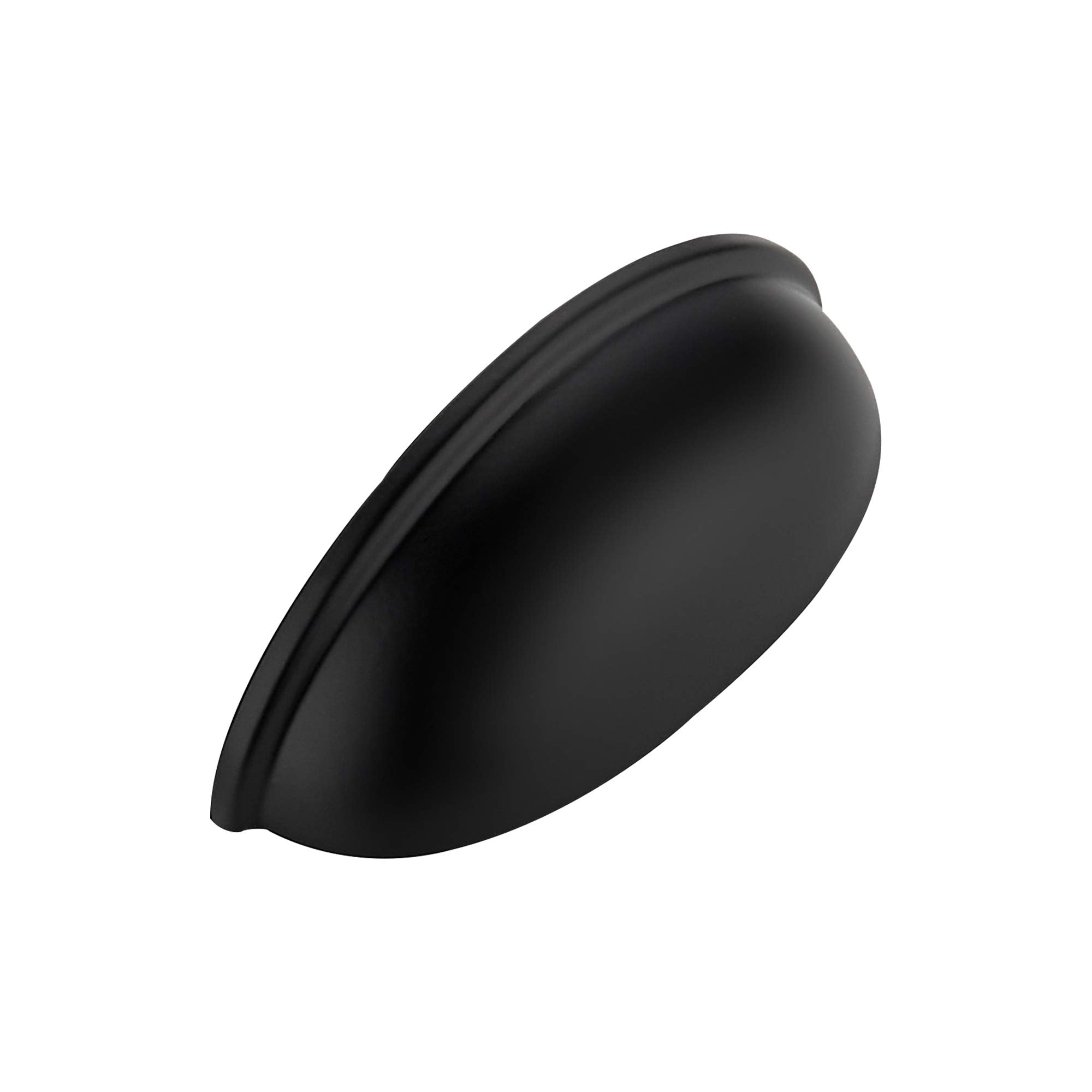 Ravinte flat black drawer pulls front view enhances kitchen cabinet aesthetics