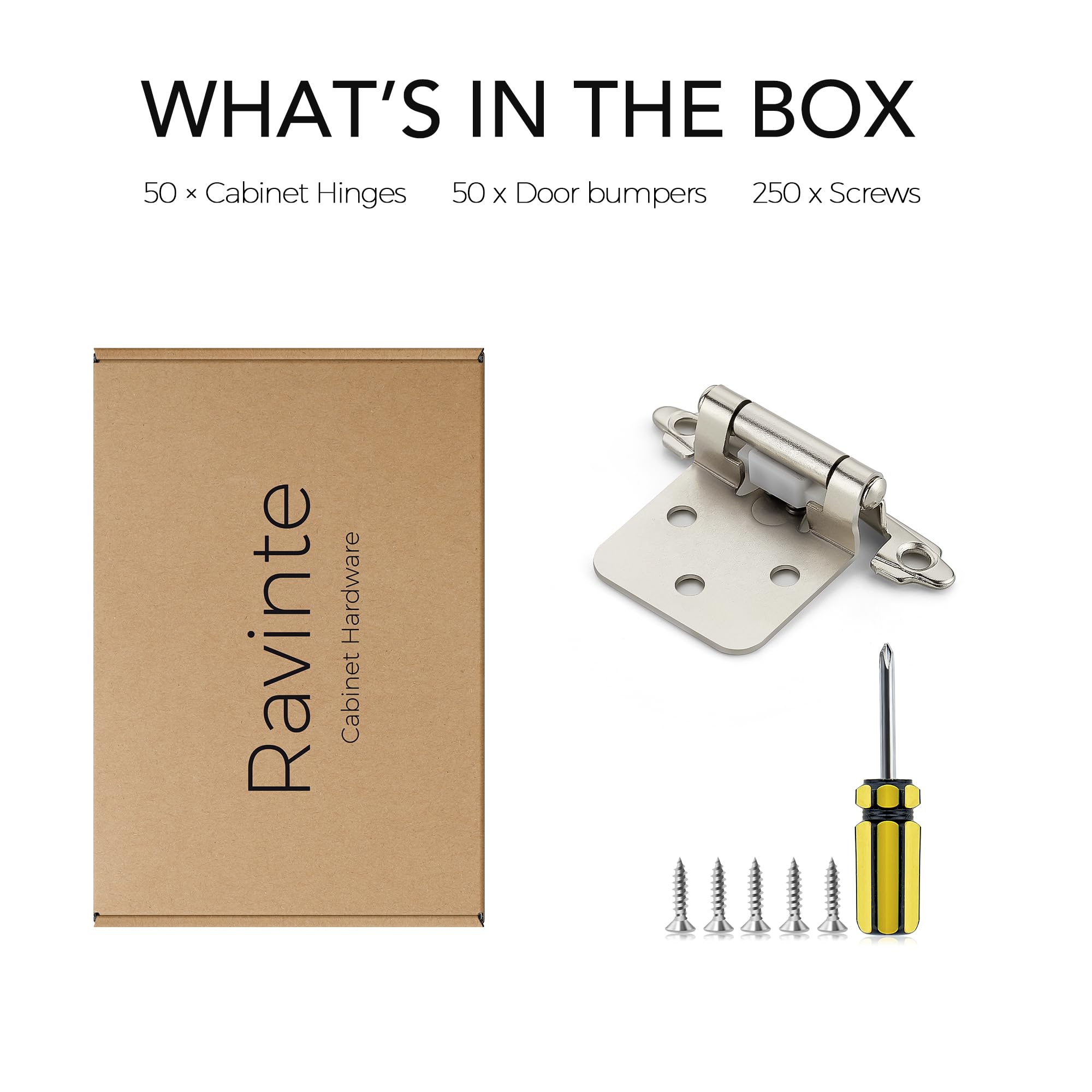 Ravinte easy-installation hinge for face-frame cabinets
