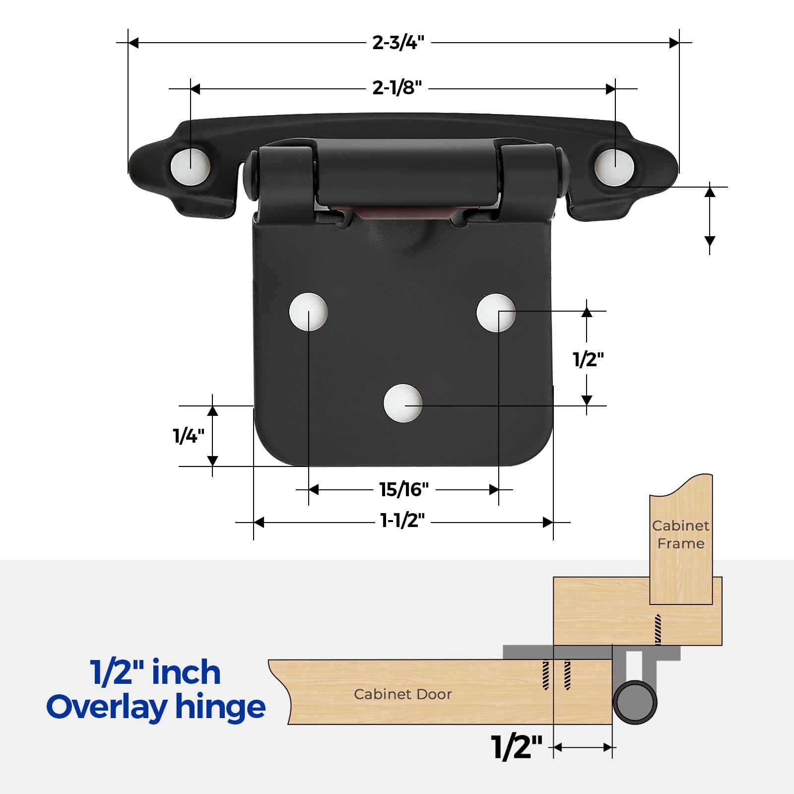 Ravinte face-frame cabinet hinge designed for easy installation and reliable performance.