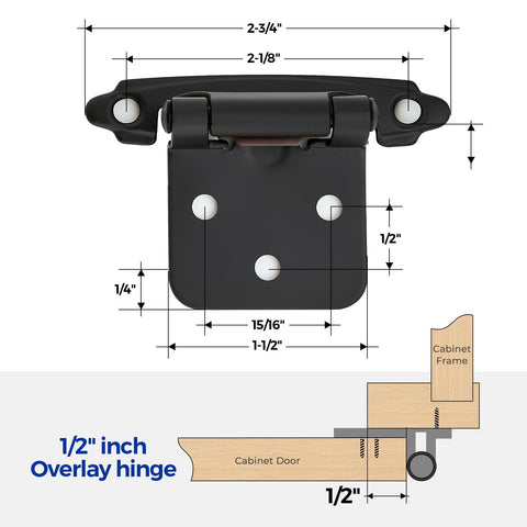 Ravinte face-frame cabinet hinge designed for easy installation and reliable performance.