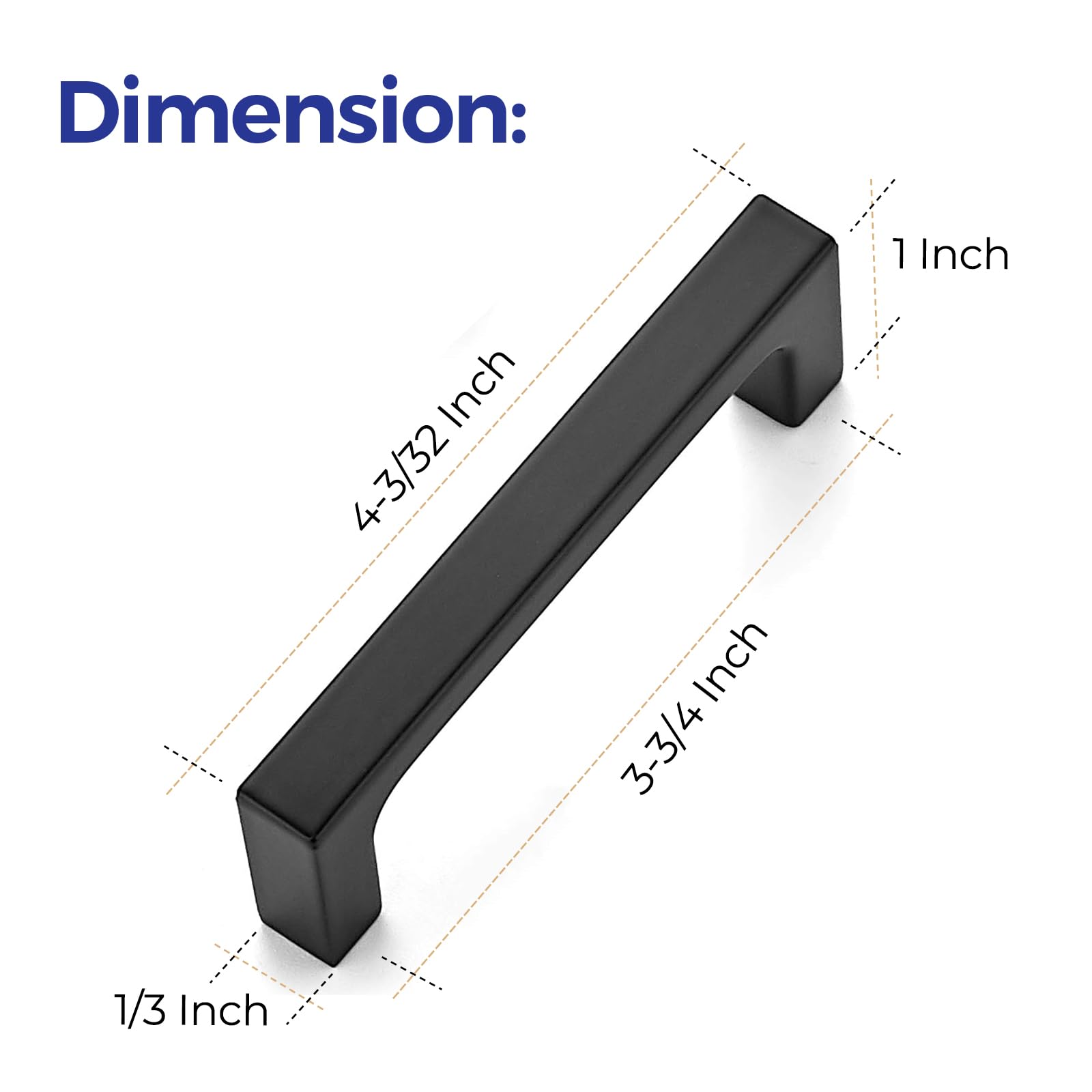 Ravinte flat black drawer pulls suit farmhouse to modern cabinets