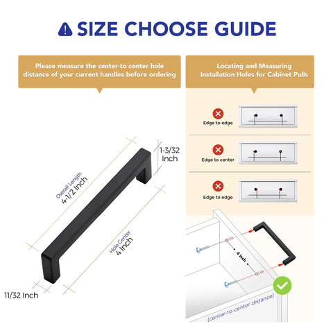 Ravinte flat black kitchen cabinet pull with modern, versatile design.