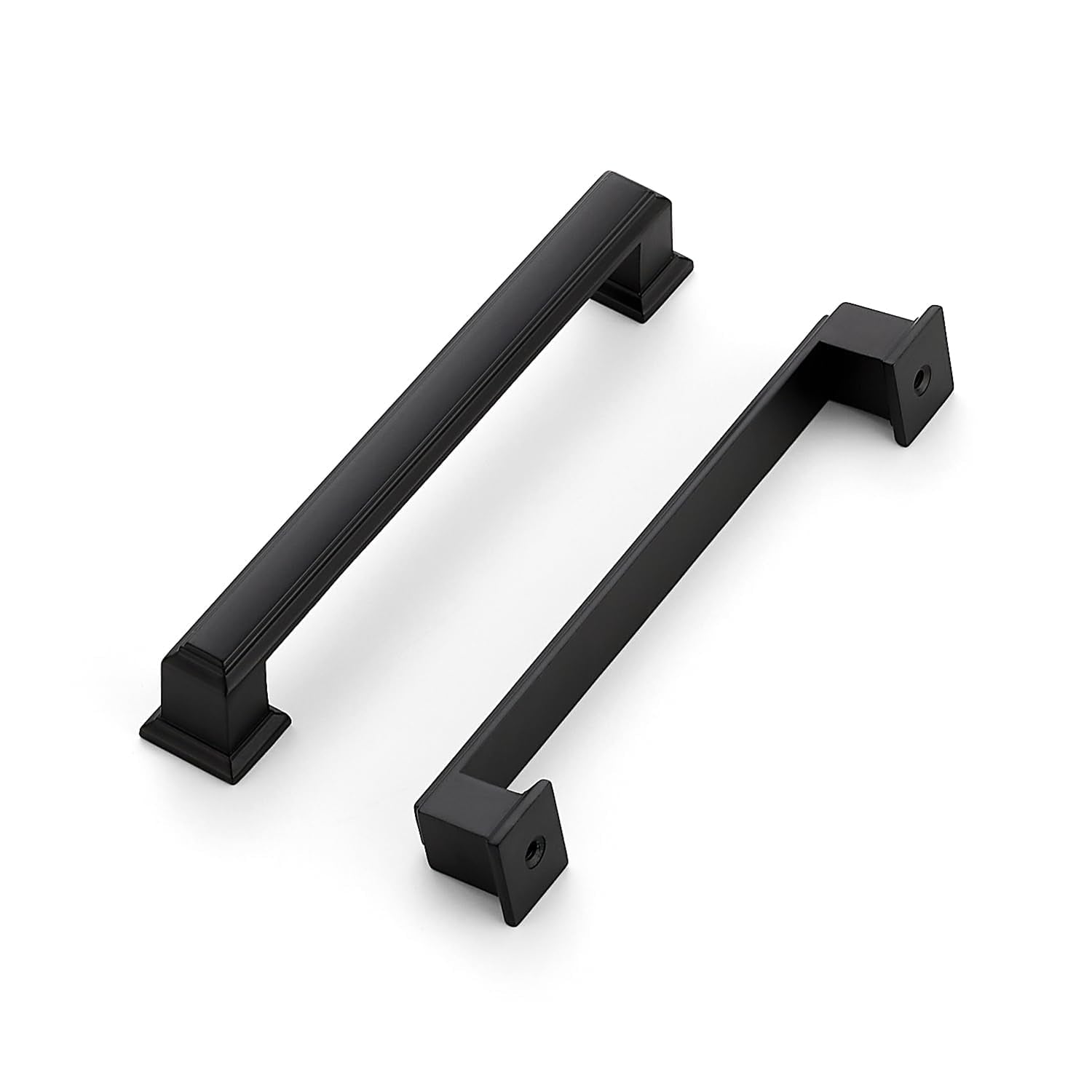 Ravinte Hardware 10-pack matte black cabinet pulls with 5-inch centers for durable kitchen upgrades.