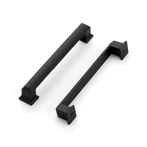 Ravinte Hardware 10-pack matte black cabinet pulls with 5-inch centers for durable kitchen upgrades.