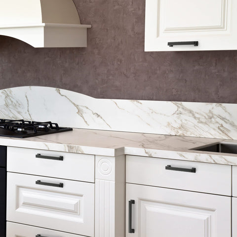 Ravinte drawer pull with included screws simplifies on-site installation.