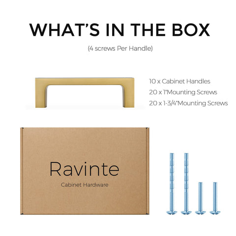 Ravinte kitchen cabinet collection in brushed brass finishes for cohesive design.