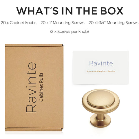 Ravinte cabinet knob champagne bronze easy grip and long-lasting hardware for daily use.