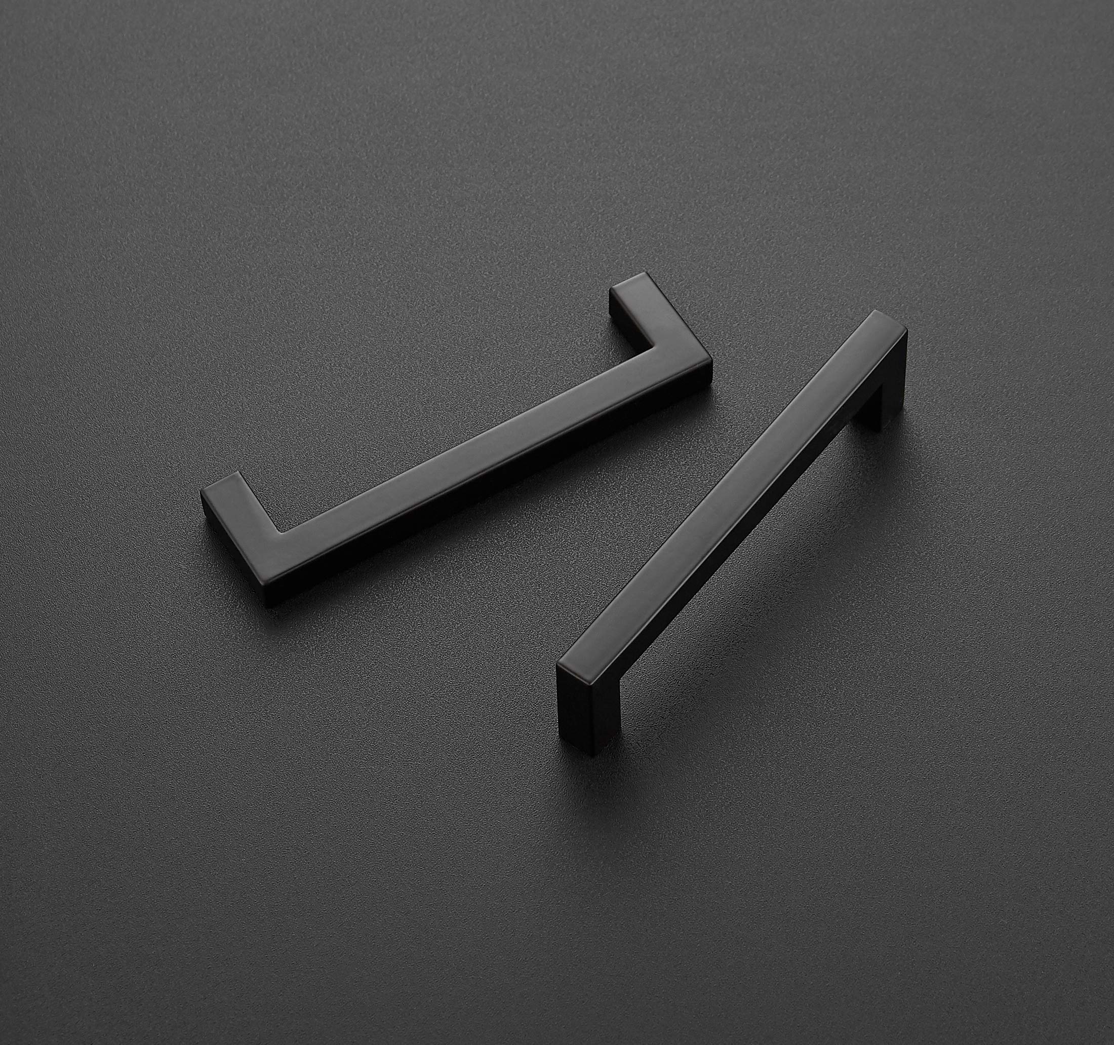 Ravinte 5-inch matte black kitchen drawer pull adds easy grip and style